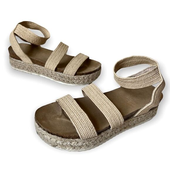 Esprit Beige Gigi Rope Platform Espadrille - Picture 9 of 9